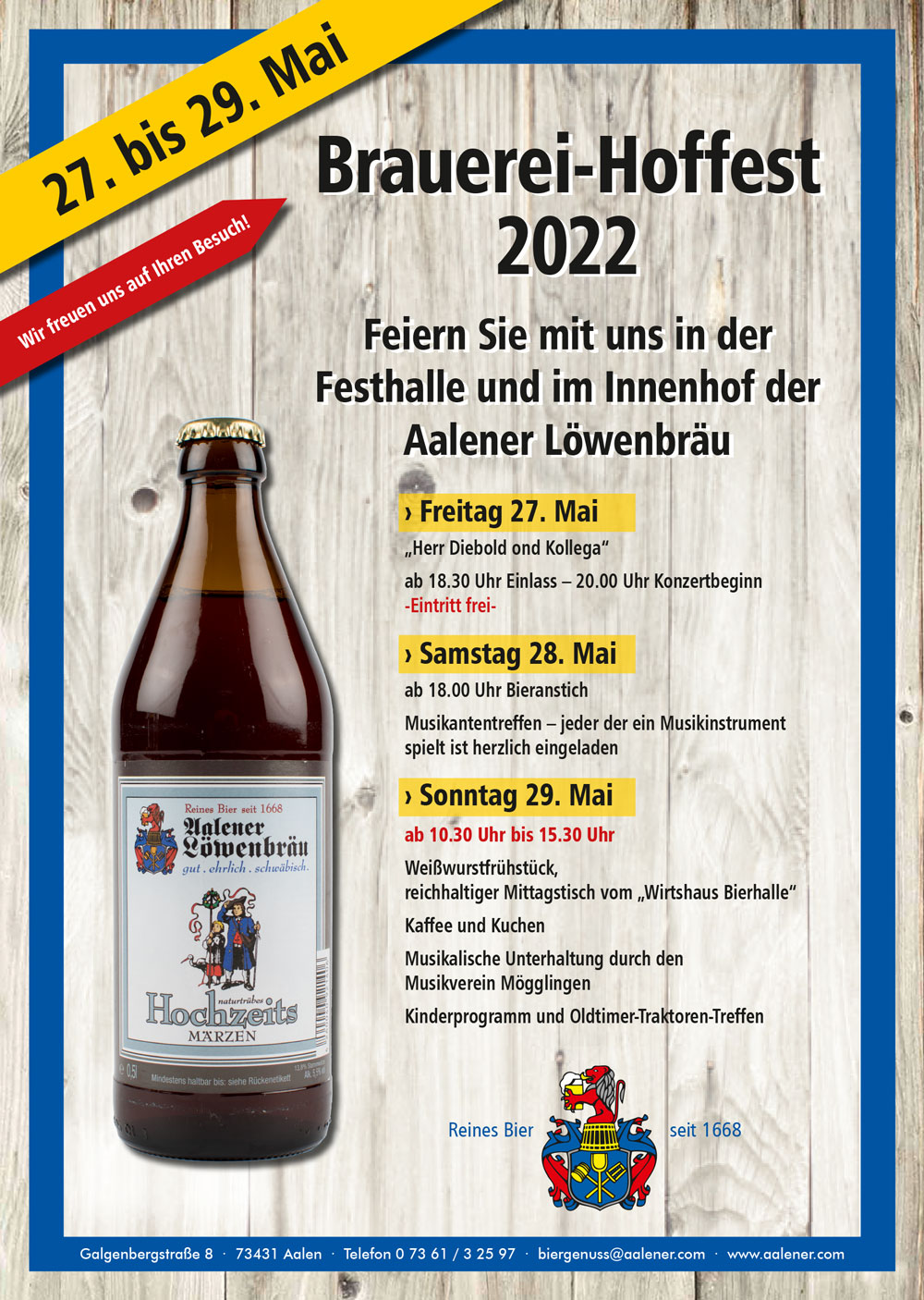 Aalener Löwenbräu Hoffest 2022